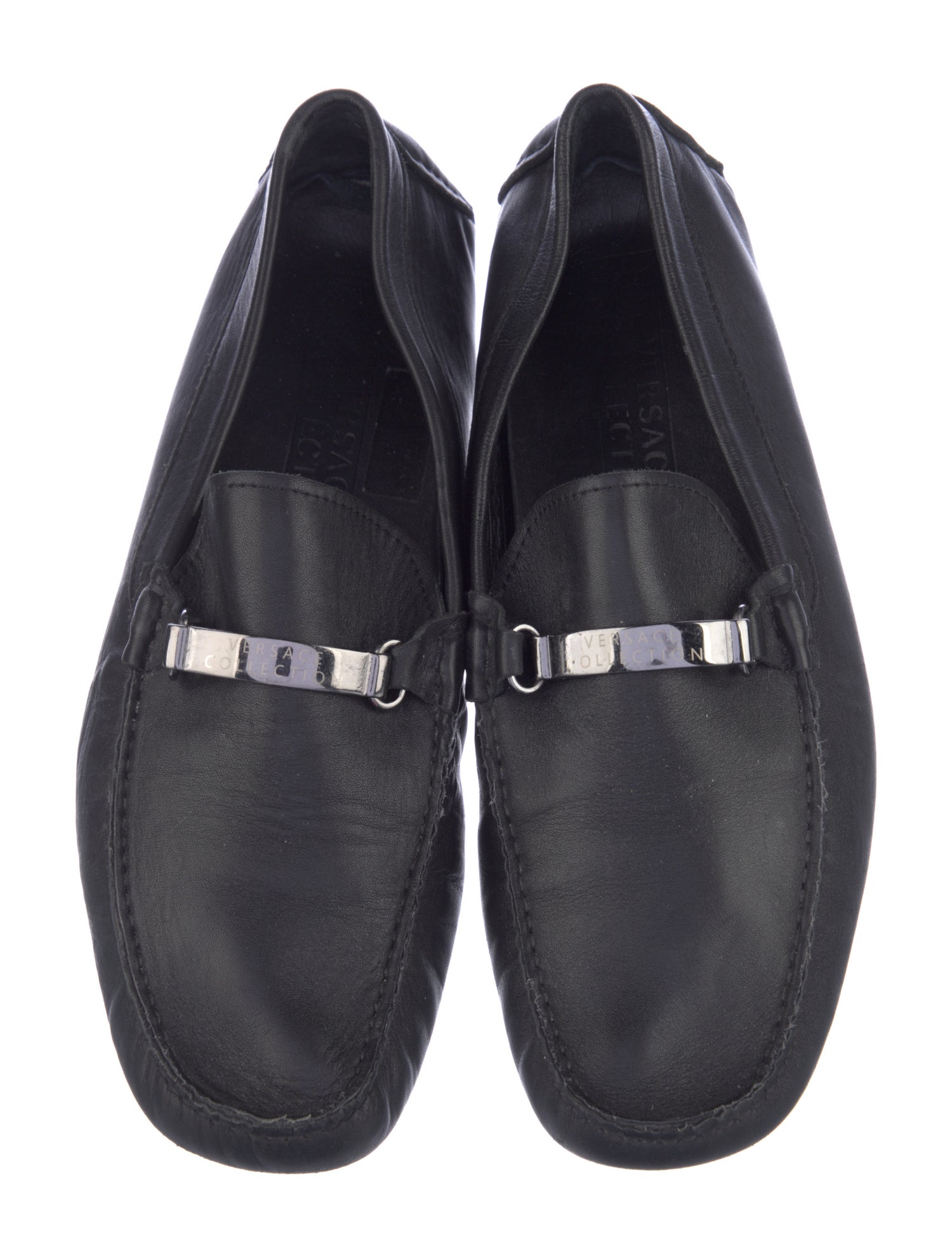 Versace Leather Moccasins